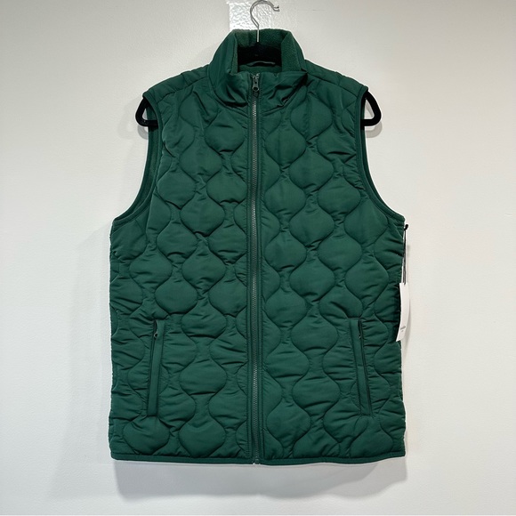 Men's Puffer Jungle Gym Vest - Goodfellow & Co Dark Moss Green M New With Tags 1 - Picture 2 of 6